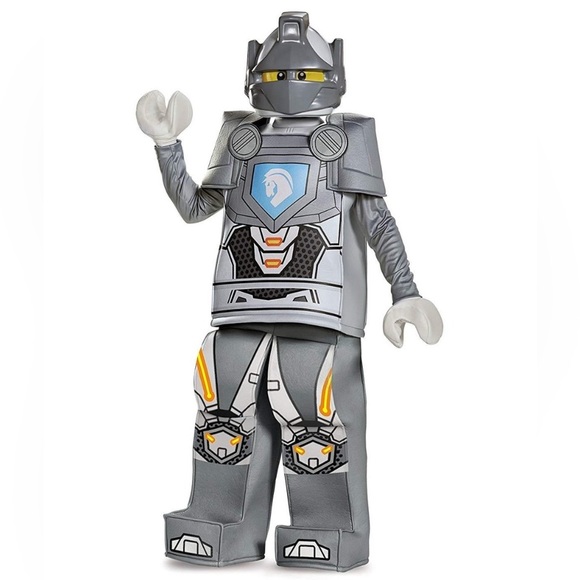 Lego Nexo Knights Lance Costume Shirt Pants Mask Gloves Size Medium 7 - 8 - Picture 1 of 15